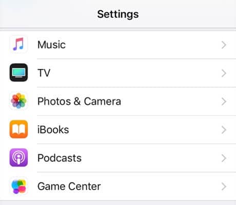 訪問 iPhone 上的“相機設置”菜單