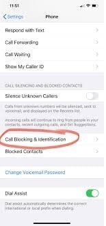 Blokowanie połączeń iPhone
