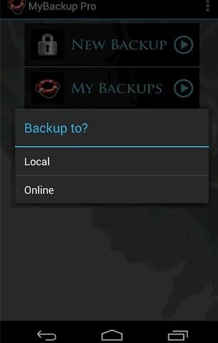Como fazer backup do Android para o Mac-MyBackup Pro