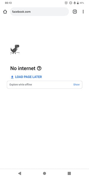 ingen internet
