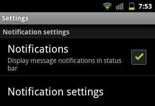 gestionnaire de notifications Android
