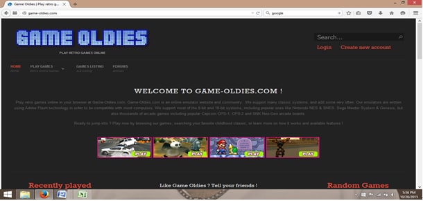 online emulators-webpagina