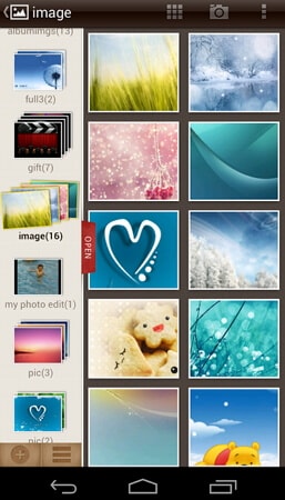 app per la gestione delle foto Android