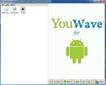 Android emülatörü pc mac windows Linux-YouWave için Android aynası