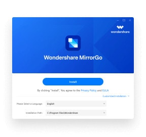 εγκαταστήστε το Wondershare MirrorGo