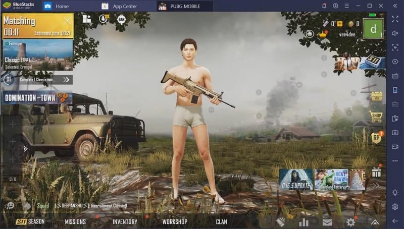 pelaa pubg-mobiilia näppäimistöllä ja hiirellä