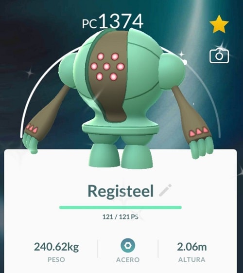 pokemon go registeel στατιστικά