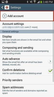 étape 1 pour configurer un compte iCloud sur Android