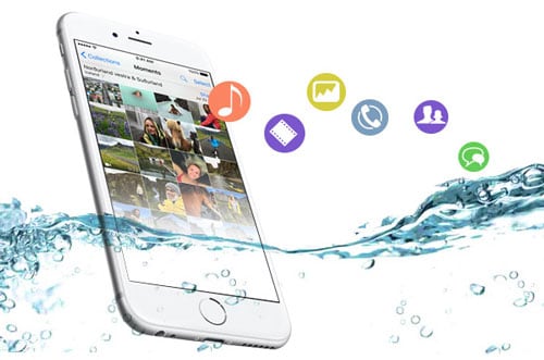استعادة البيانات من تلف iphone المياه