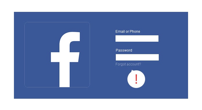 Facebookのパスワードを回復する