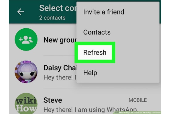 forfriskende whatsapp-kontakt