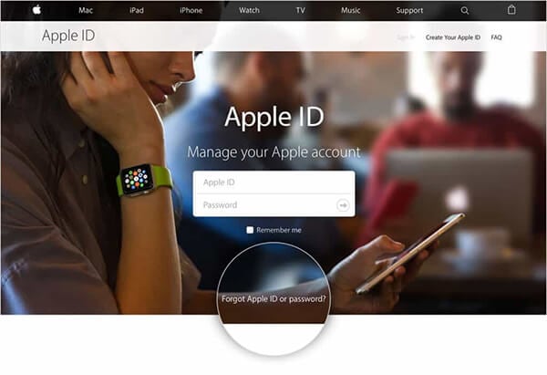 Сбросьте пароли Apple ID