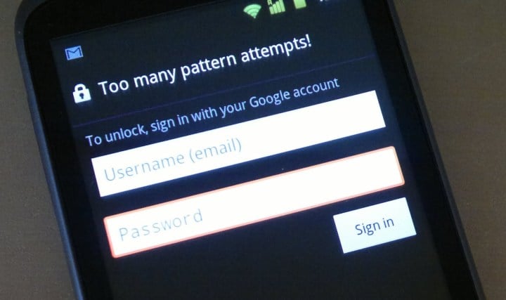 uÅterställ ditt lösenord för Android-låsskärmen