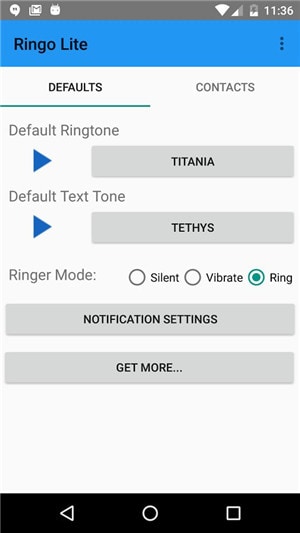 Приложения для рингтонов для Android-Ringo