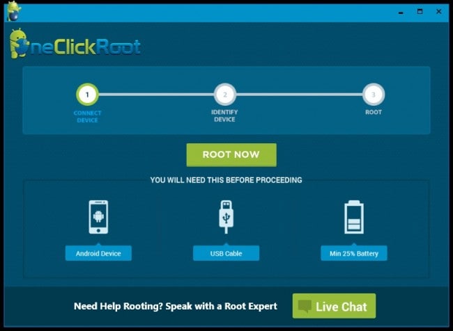 gratis online rotverktøy: One Click Root Tool