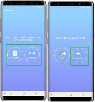 ga van Redmi naar Samsung S10/S20 met behulp van Samsung Smart Switch