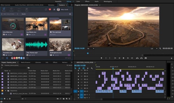 muokkaa videotasi adobe premiere prossa