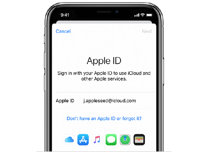 Сбросить свой Apple ID