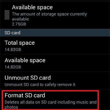 SD 카드를 포맷