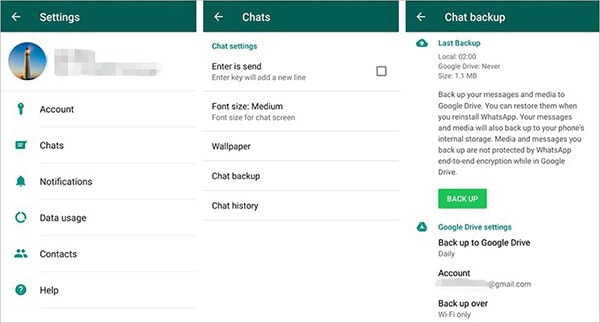 Удаленные сообщения в среде WhatsApp Android