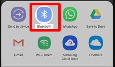 choisissez Bluetooth