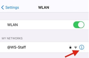 configurações wi-fi wlan