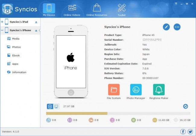 타사 소프트웨어를 사용하여 iPhone에서 iPad로 메모를 동기화하는 방법 - Syncios