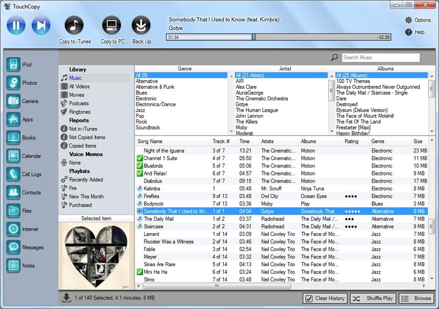 Μεταφορές iPod- Πώς να μεταφέρετε το iPod στο iTunes ή στον υπολογιστή-TouchCopy