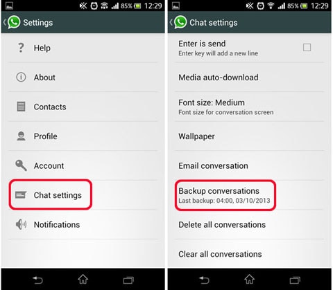 överföra WhatsApp-meddelanden