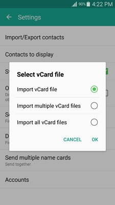 Übertragen Sie Kontakte von Samsung zu Samsung-Image für Schritt 14