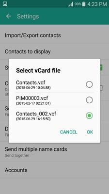 Överför kontakter från Samsung till Samsung-image för steg 16