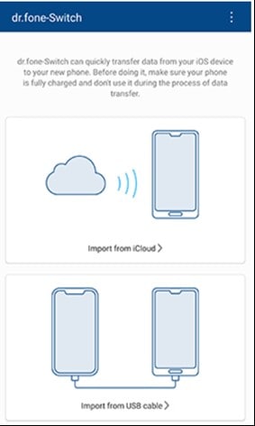 Übertragen Sie Daten vom iPhone auf das Samsung S20 mit der drfone-App 1