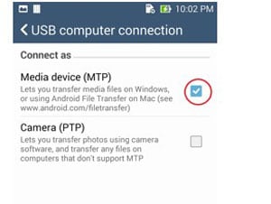 モバイルからPCへのファイル転送-「USBデバッグ」オプションを有効にします