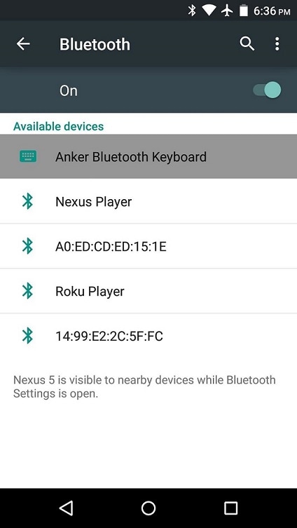 bestanden overbrengen van Android naar pc-Bluetooth op Android