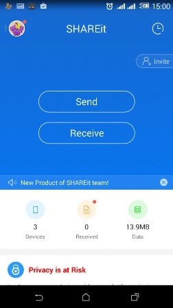 перенести файлы с андроида на пк-установить shareit android