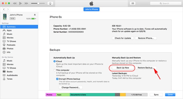 mindent átvihet iPhone 7 (Plus) készülékről iPhone 8-ra az iTunes segítségével
