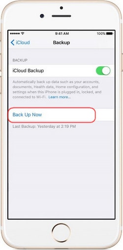 Overfør alt fra iPhone 6 (Plus) til iPhone X/iPhone 8 (Plus) med iCloud