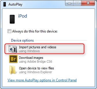 Πώς να μεταφέρετε φωτογραφίες από το ipod touch σε υπολογιστή-Μεταφέρετε φωτογραφίες από το iPod σε υπολογιστή με το AutoPlay