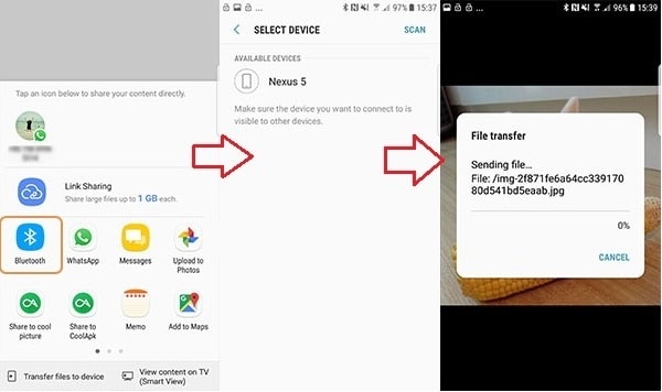 Cómo transferir fotos de Android a iPhone a través de Bluetooth