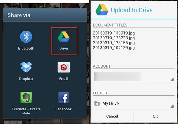 Cómo transferir fotos de Android a iPhone: use Google Drive