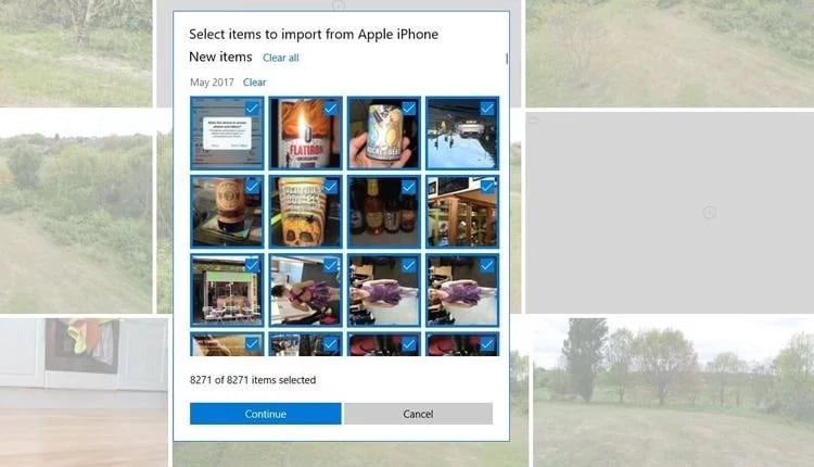 jak przesłać zdjęcia z Androida na komputer - wybierz zdjęcia do przesłania