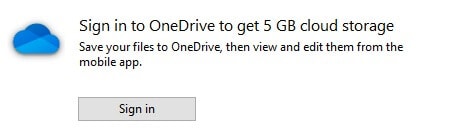 OneDrive bietet 5 GB kostenlosen Speicherplatz