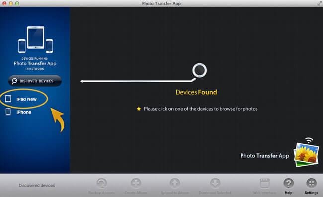 перенести фотографии с Mac на iPad с помощью приложения
