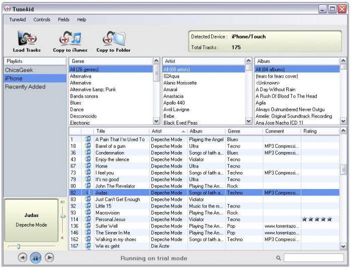 Transferencias de iPod - Cómo transferir iPod a iTunes o computadora - TuneAid