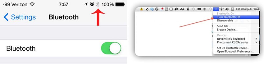 Mac에서 iPhone으로 에어드롭을 사용하는 방법 - iPhone 및 Mac에서 Bluetooth 켜기