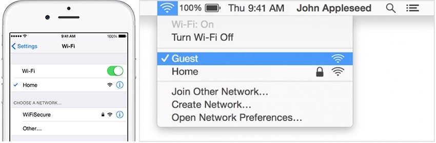 Mac에서 iPhone으로 에어드롭을 사용하는 방법 - iPhone 및 Mac에서 Wi-Fi 켜기