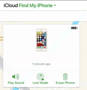 icloud löytää iphone