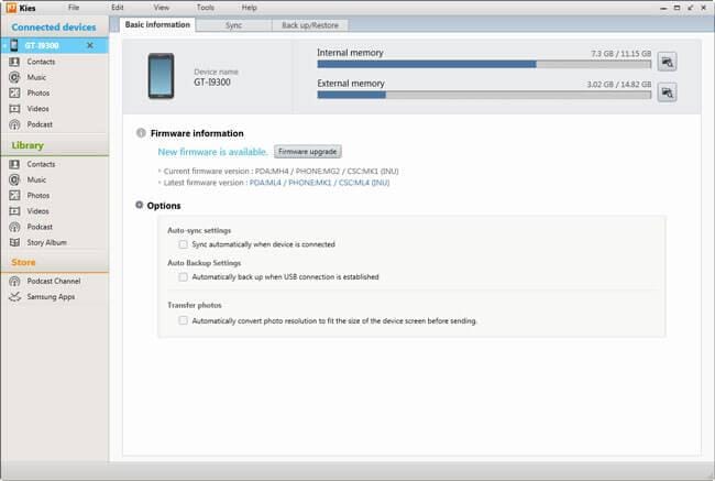Samsung Android-software downloaden