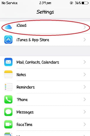πατήστε για αποθήκευση εγγράφων στο iCloud σε iOS