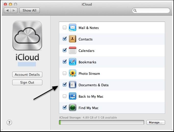 ολοκληρώστε την αποθήκευση εγγράφων στο iCloud σε Mac